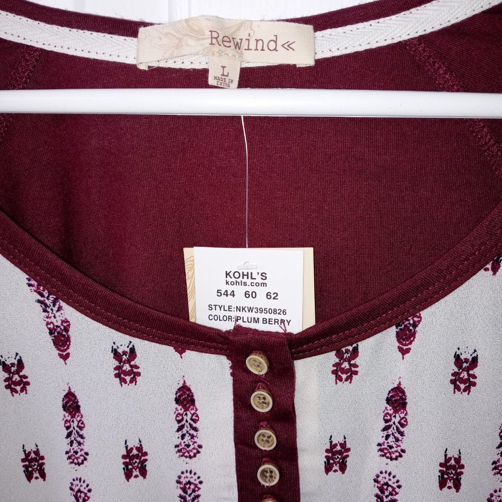 NWT Print Blouse - Picture 2 of 7